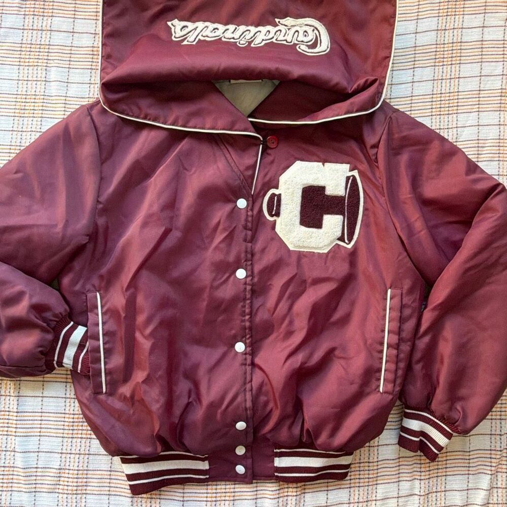Vintage Butwin Varsity Nylon Cheer Coat Cardinals Large 80’s